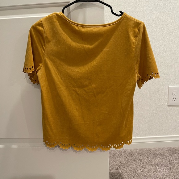 Jasmine brand Faux suede crop top size Medium - Picture 5 of 9